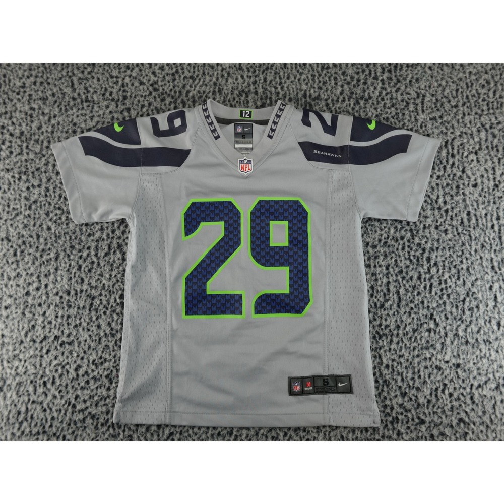 Nike Seattle Seahawks Earl Thomas 29 NFL Jersey Boys Small‎ 8 Grey 542931-022
